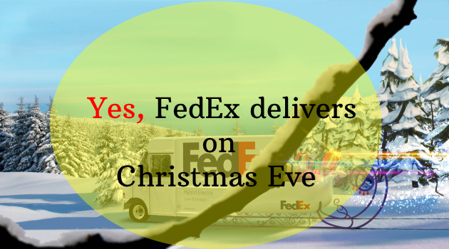 FedEx delivers on Christmas Eve
